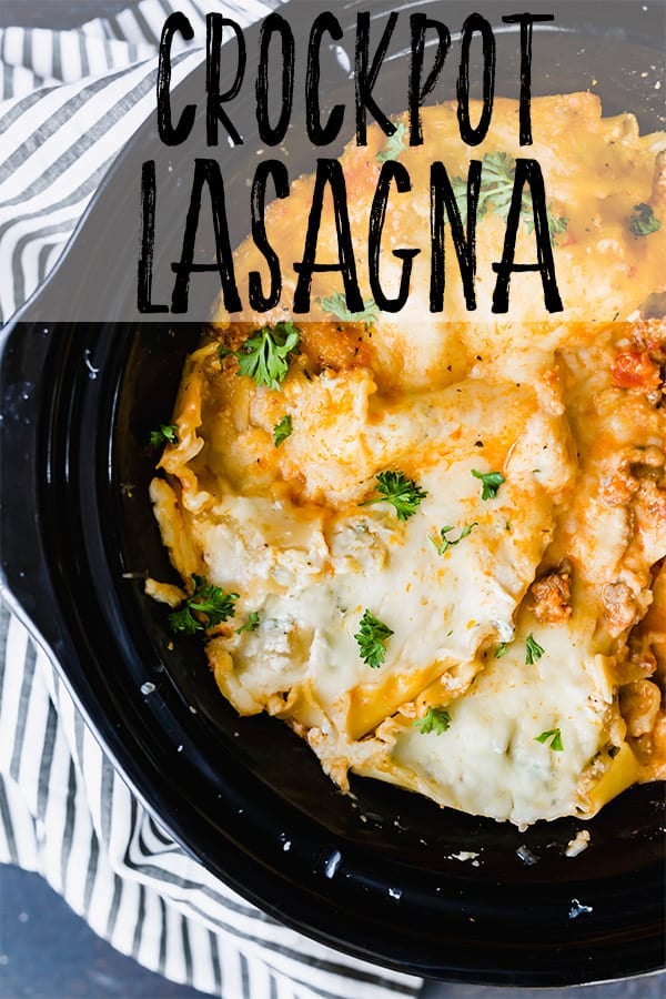 Super Easy Slow Cooker Lasagna Salt Baker