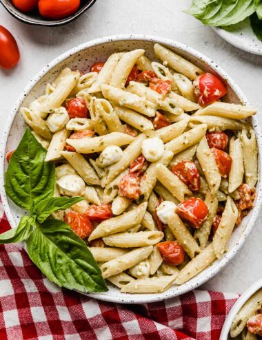 Pesto Pasta with Tomatoes — Salt & Baker
