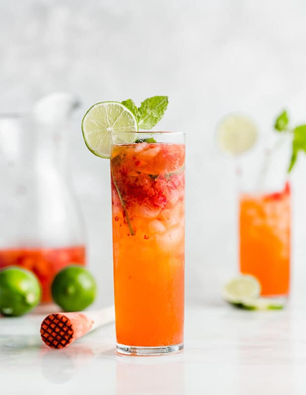 Strawberry Lime Mojito Mocktail — Salt & Baker