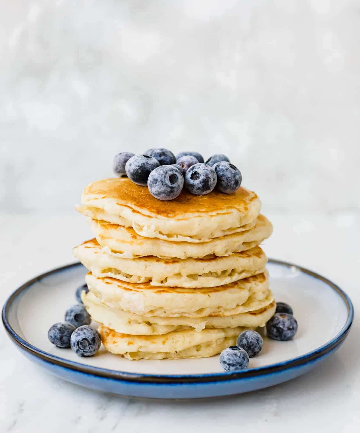 Fluffy Homemade Buttermilk Pancakes from Scratch | Salt & Baker