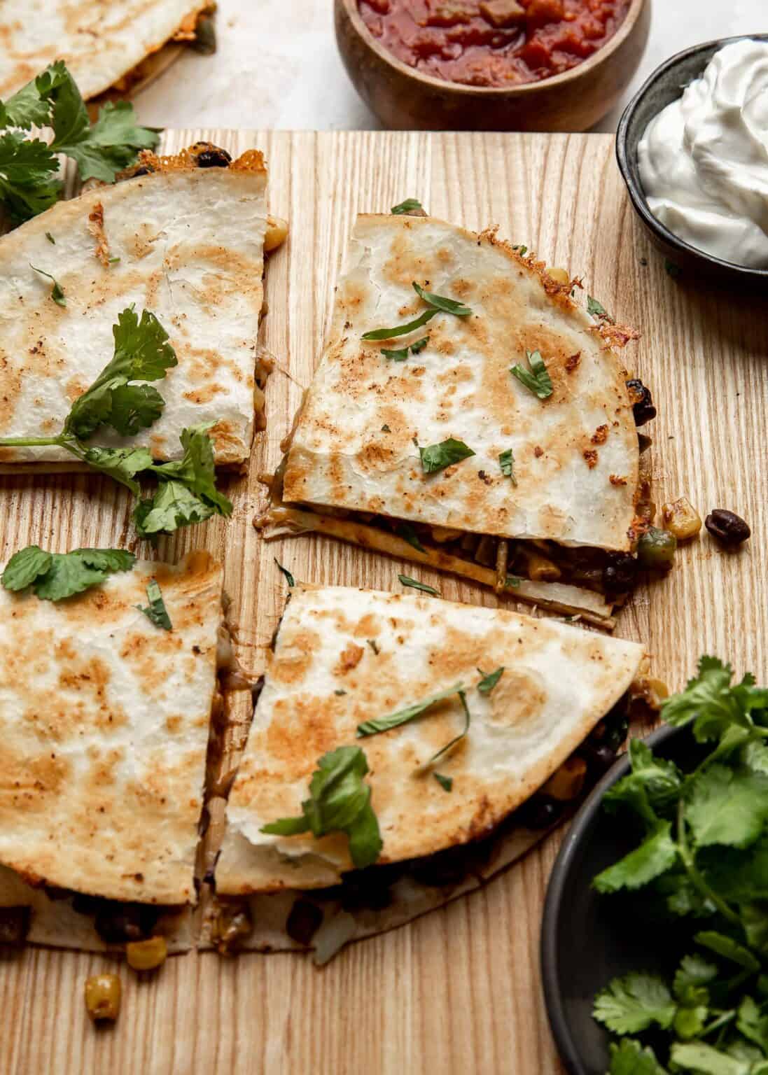 Black Bean And Corn Quesadillas — Salt And Baker 9761