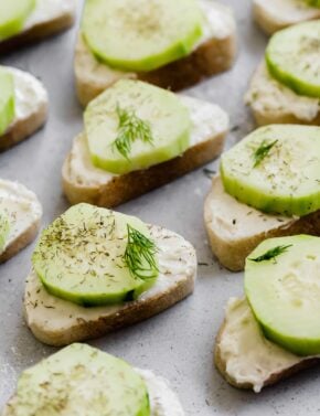 Cucumber and Dill Baguette Sandwiches