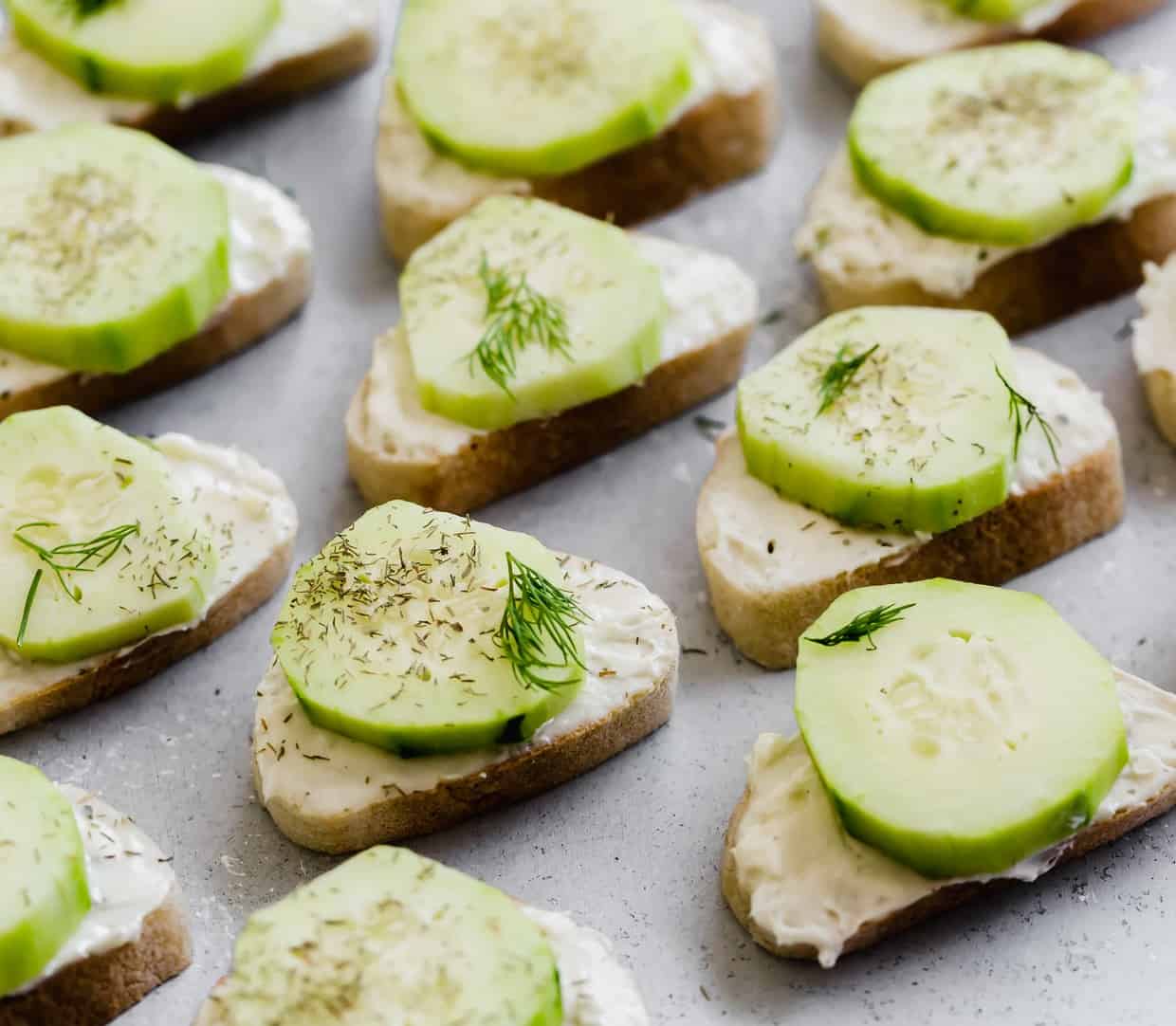 Cucumber Cream Cheese Bites - Salt & Baker