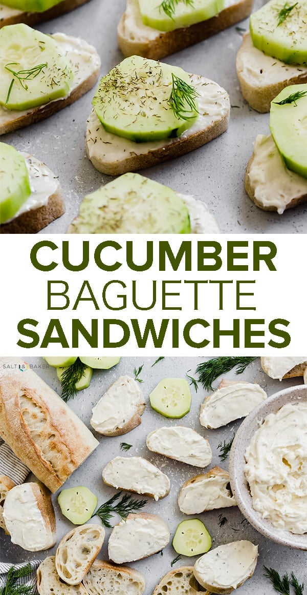 Cucumber and Dill Baguette Sandwiches | Salt & Baker