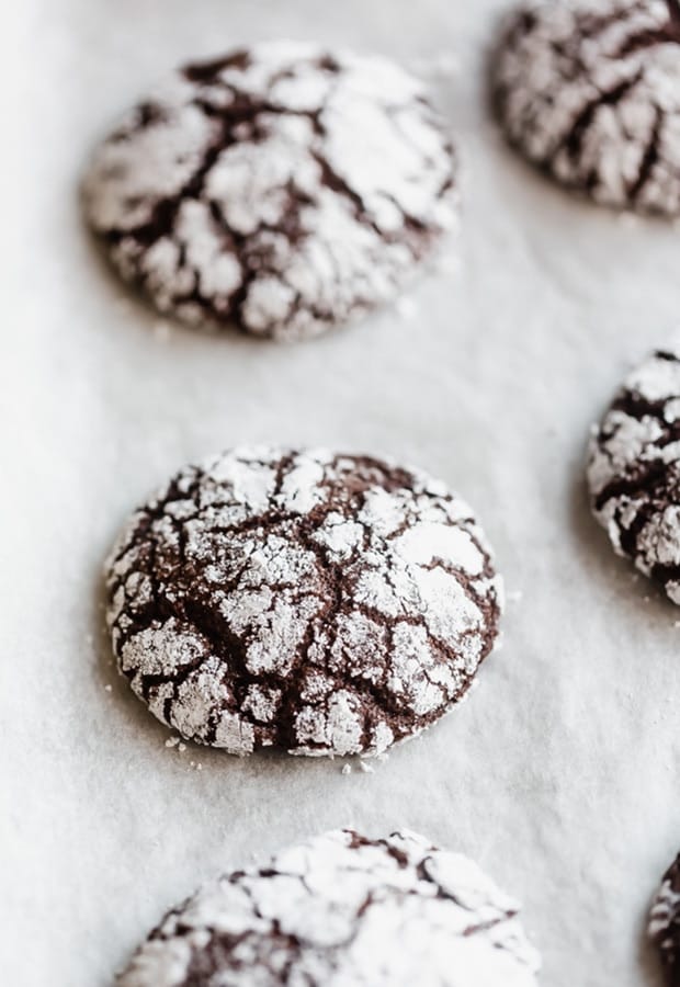 Fudgy Chocolate Crinkle Cookies — Salt & Baker