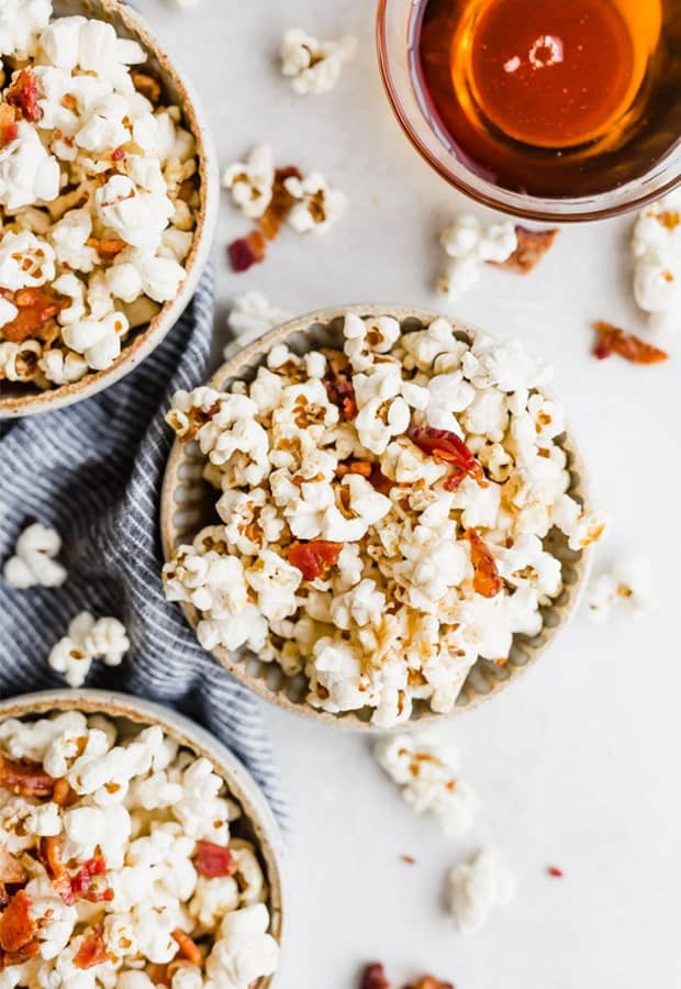 Maple Popcorn with Bacon - Salt & Baker