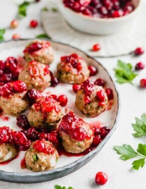 Cranberry Turkey Meatballs