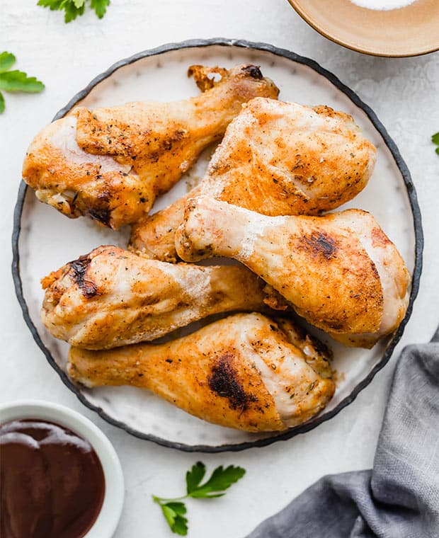 Crispy BAKED Chicken Drumsticks - Salt & Baker