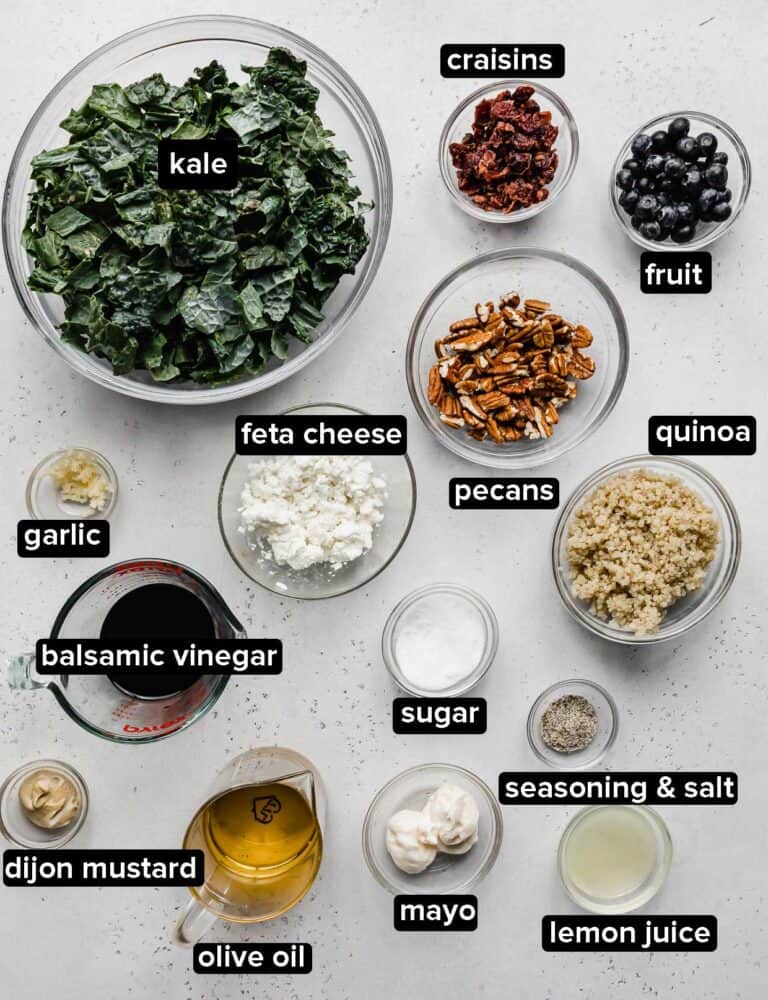 Kale Salad with Balsamic Dressing - Salt & Baker