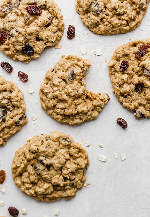 Soft Oatmeal Raisin Cookies — Salt & Baker