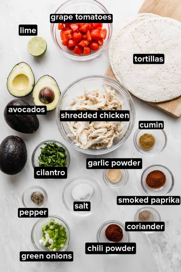 Chicken Avocado Wrap — healthy 5 minute meal! — Salt & Baker