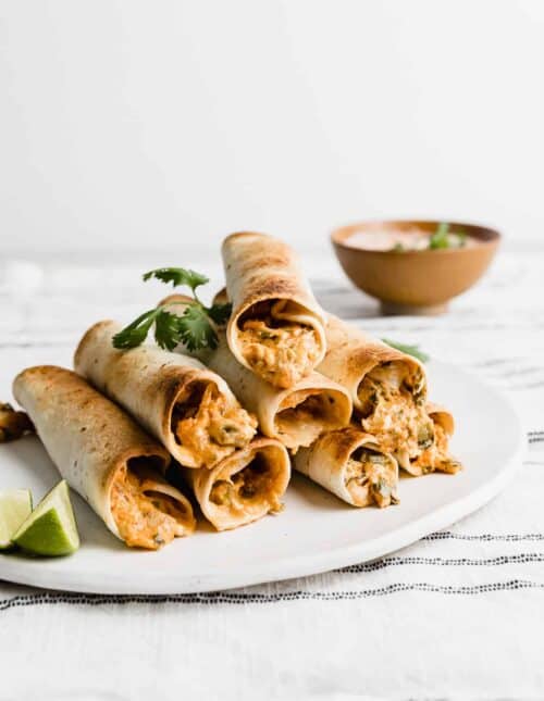 Crispy Baked Chicken Taquitos — Salt & Baker