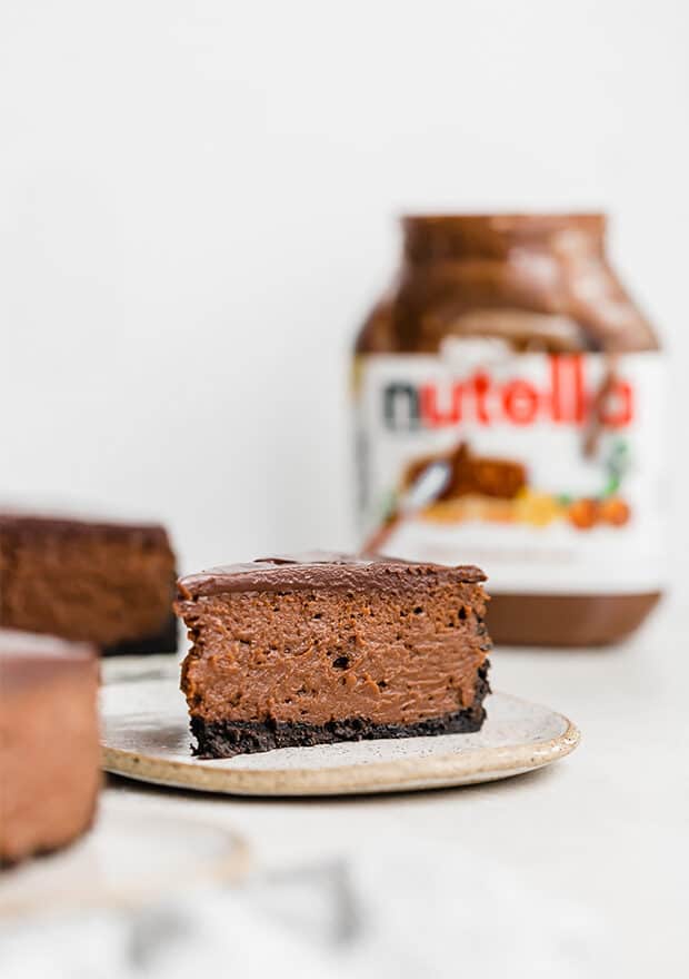 Creamy Perfectly Baked Nutella Cheesecake Recipe Salt Baker