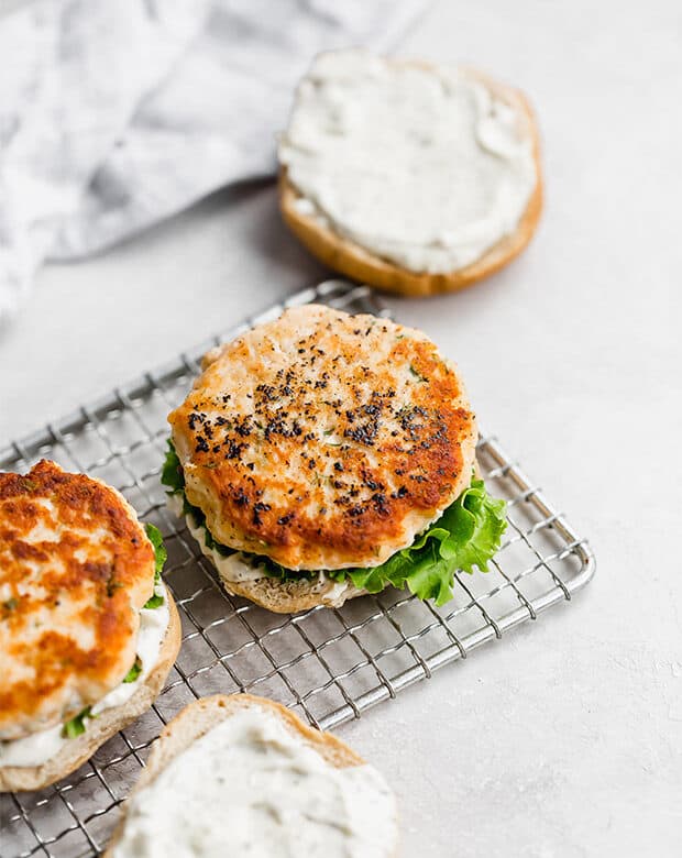 Easy Salmon Burgers with Lemon Dill Sauce — Salt & Baker