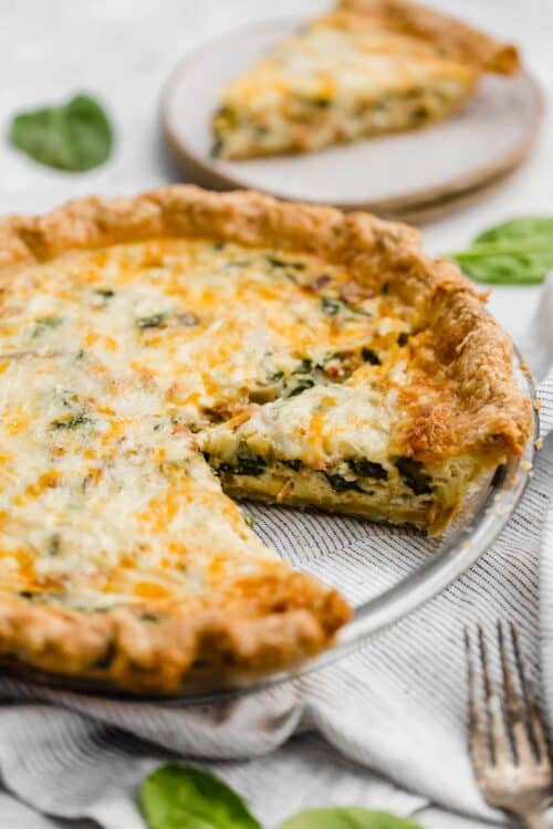 Spinach and Bacon Quiche — Salt & Baker