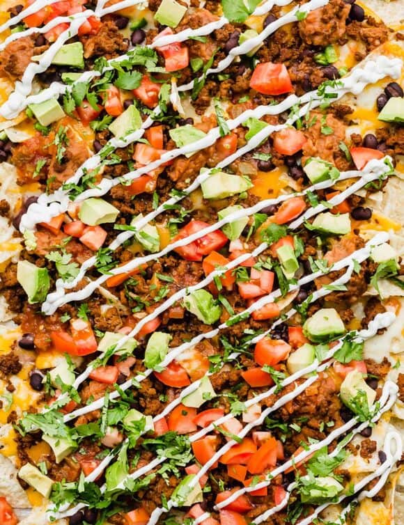 Beef Loaded Nachos - Salt & Baker