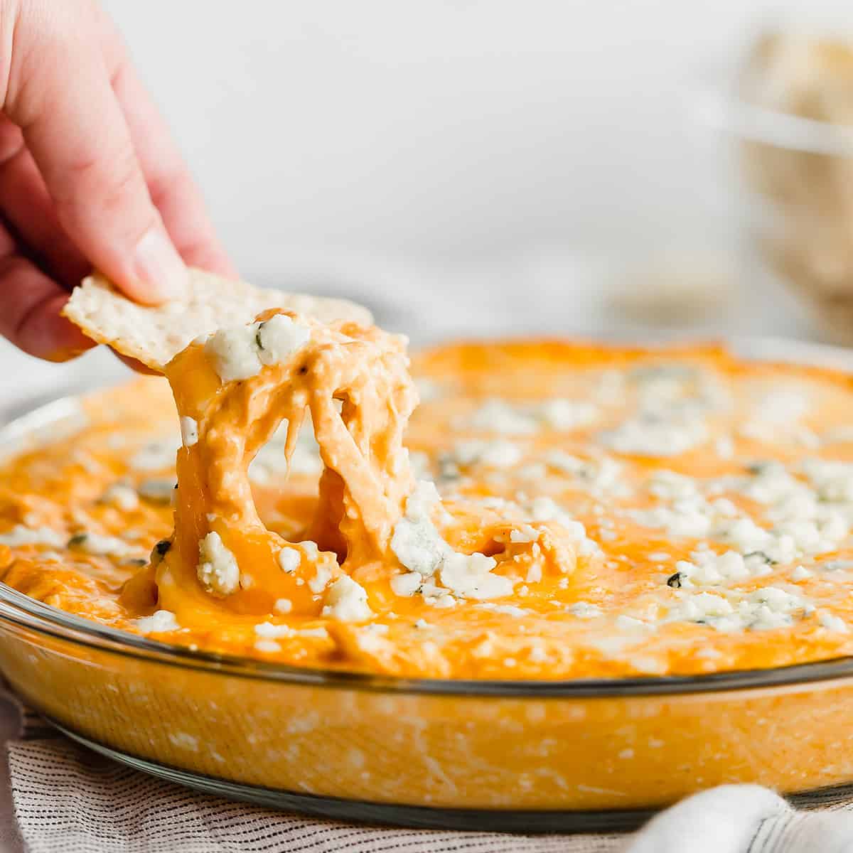 Buffalo Chicken Dip With Blue Cheese Salt Baker