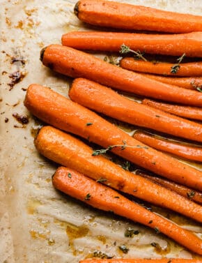 Brown Sugar Roasted Carrots