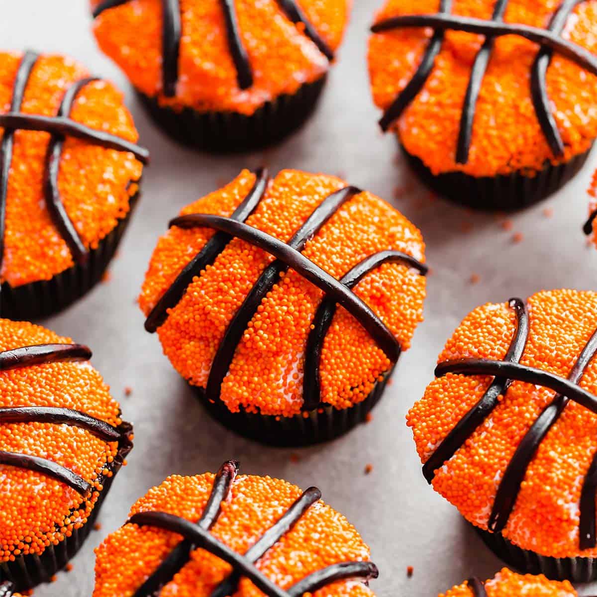 Basketball Cupcakes — Salt & Baker