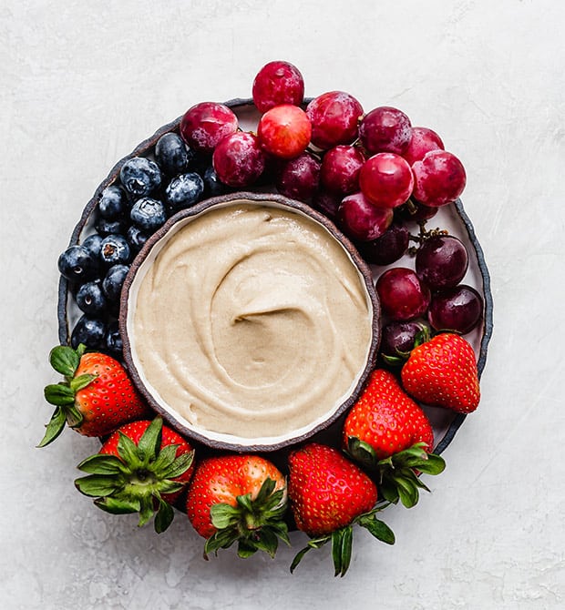 Cream Cheese Brown Sugar Fruit Dip - Salt & Baker