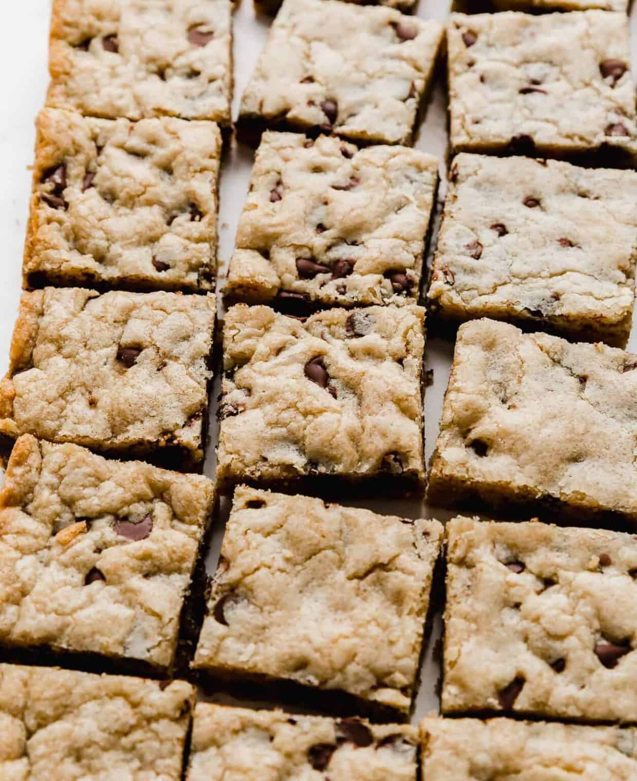 Soft & Chewy Chocolate Chip Cookie Bars — Salt & Baker