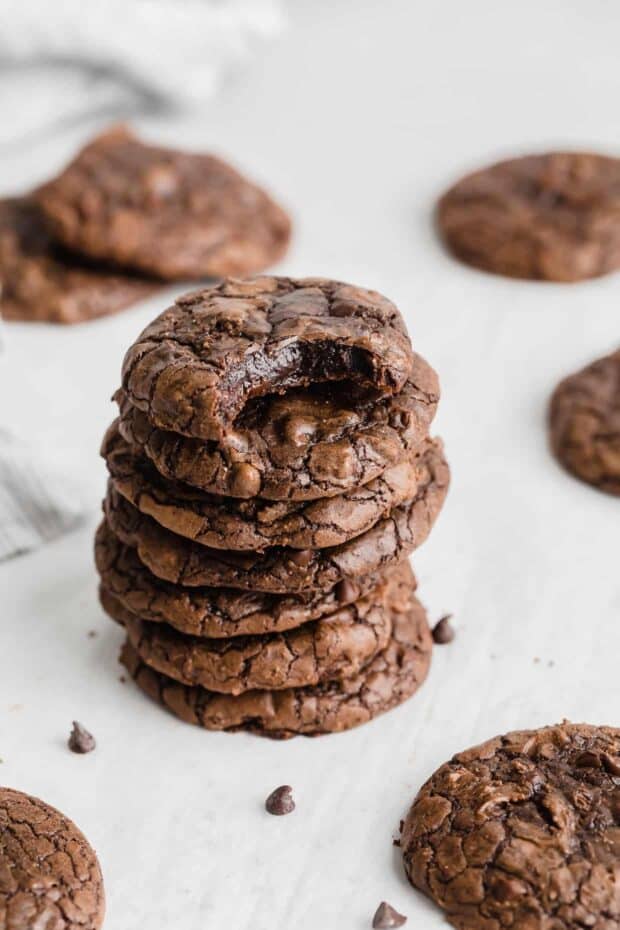 Fudgy Brownie Mix Cookies — Salt & Baker