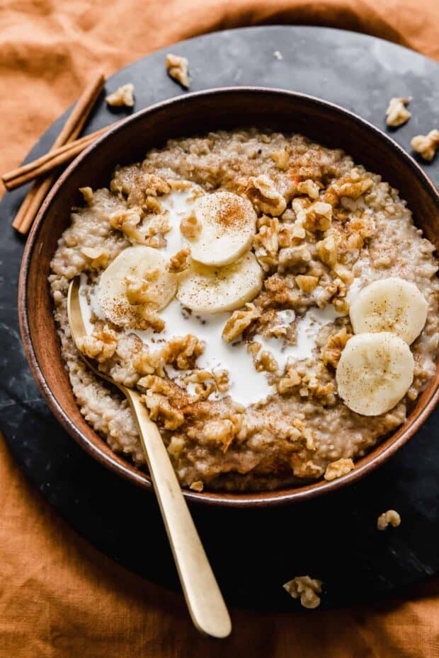 Banana Steel Cut Oats - Salt & Baker