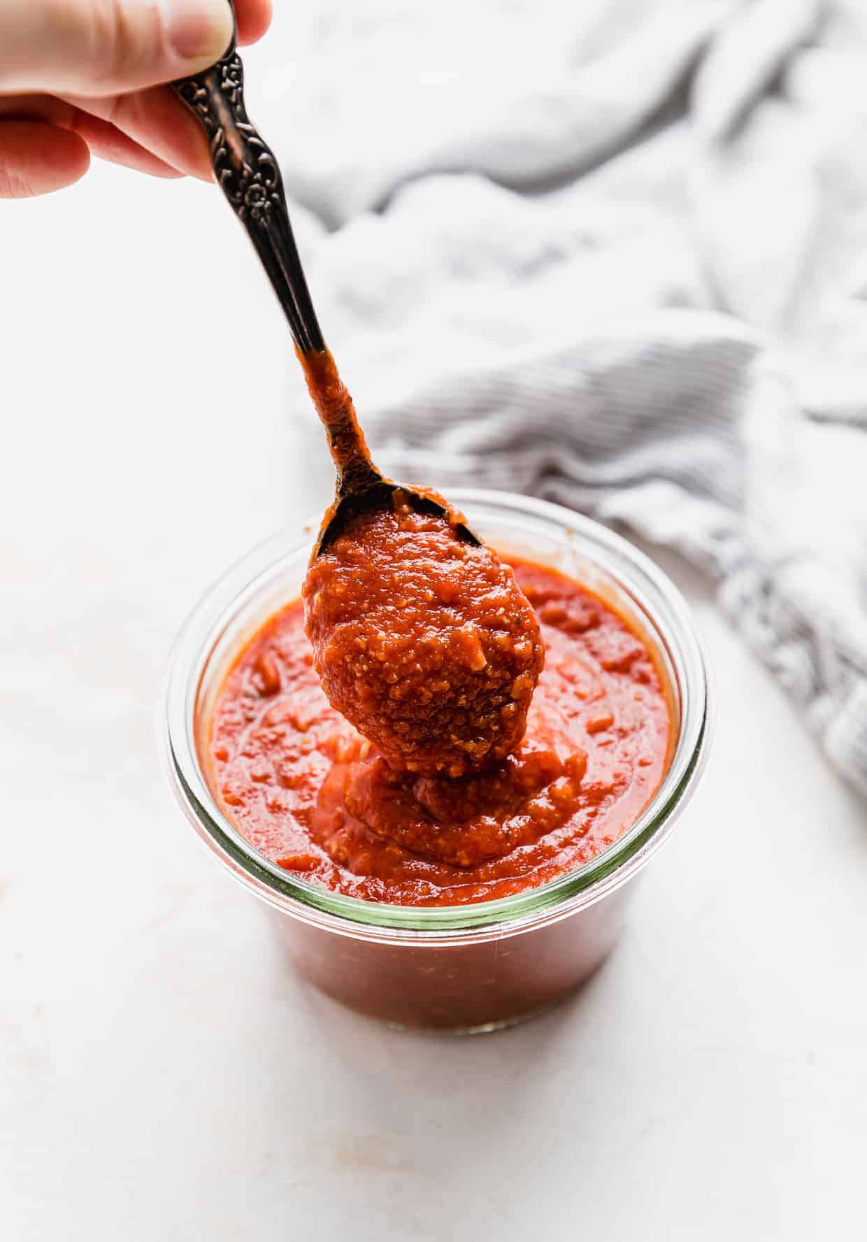 Pizza Sauce With Tomato Paste Salt Baker
