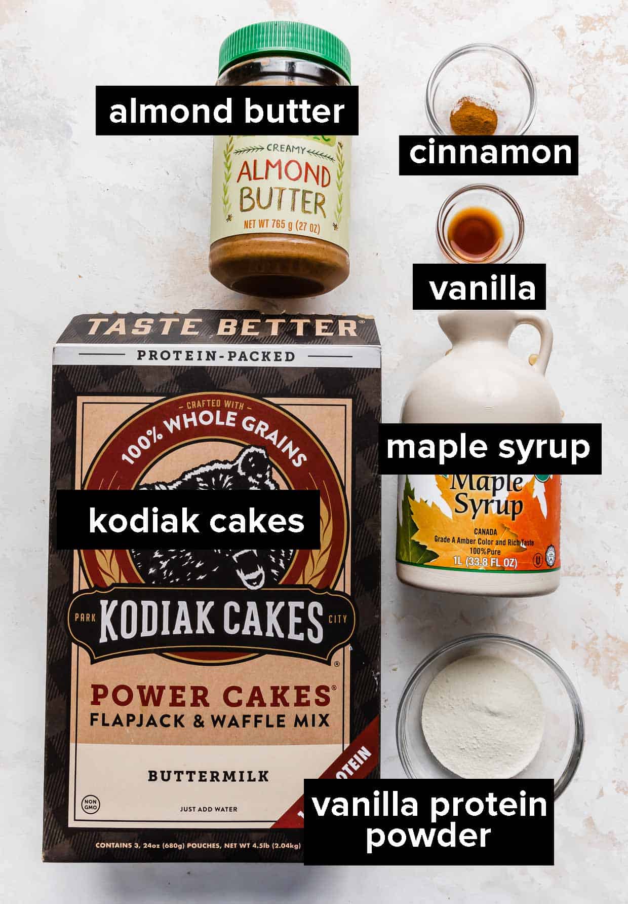 Ingredients used to make snickerdoodle bites.