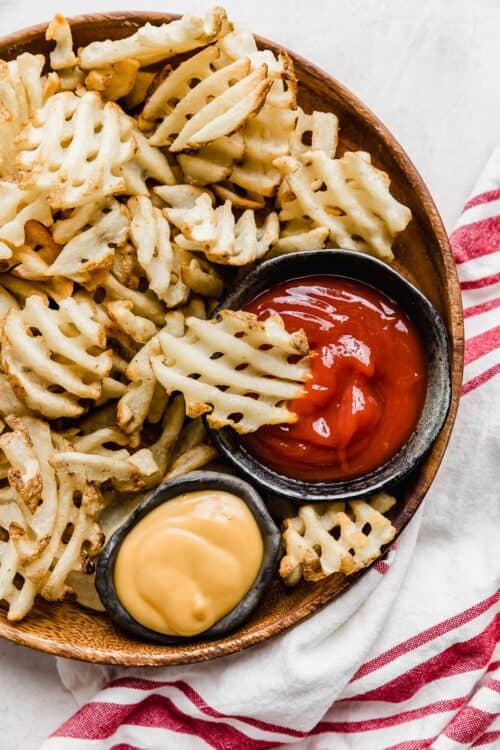 Air Fryer Waffle Fries — Salt & Baker