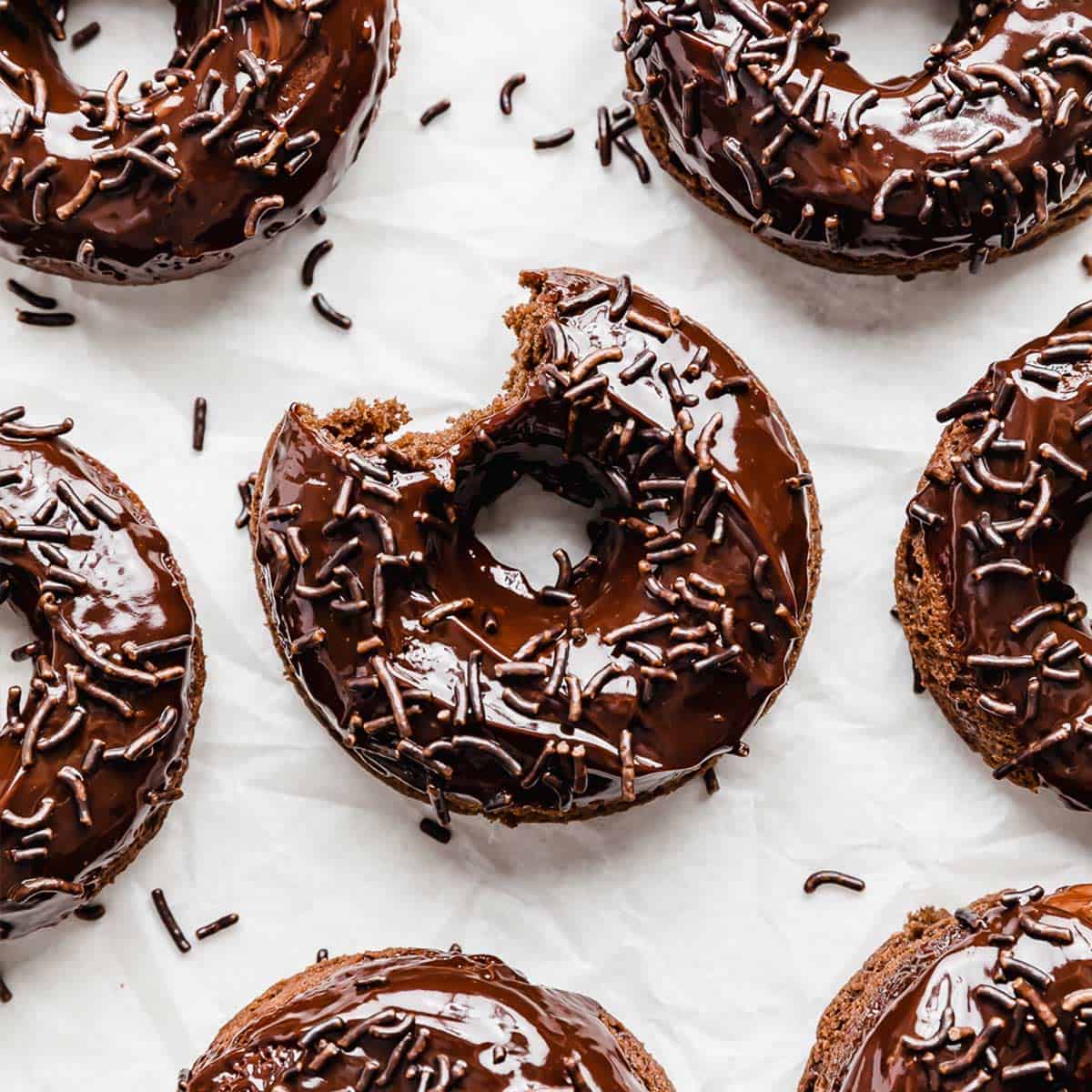 Chocolate Baked Donuts - A Beautiful Mess