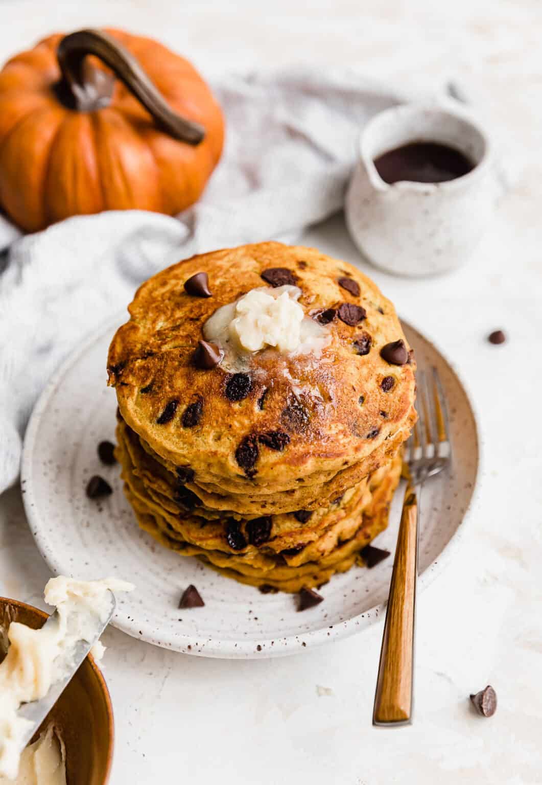 Pumpkin Chocolate Chip Pancakes — Salt & Baker