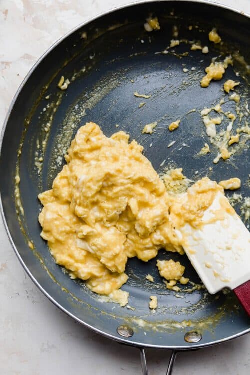 Cheesy Scrambled Eggs - Salt & Baker