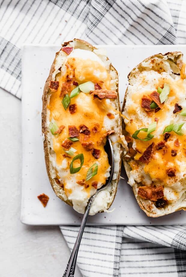 Twice Baked Potatoes with Cream Cheese — Salt & Baker