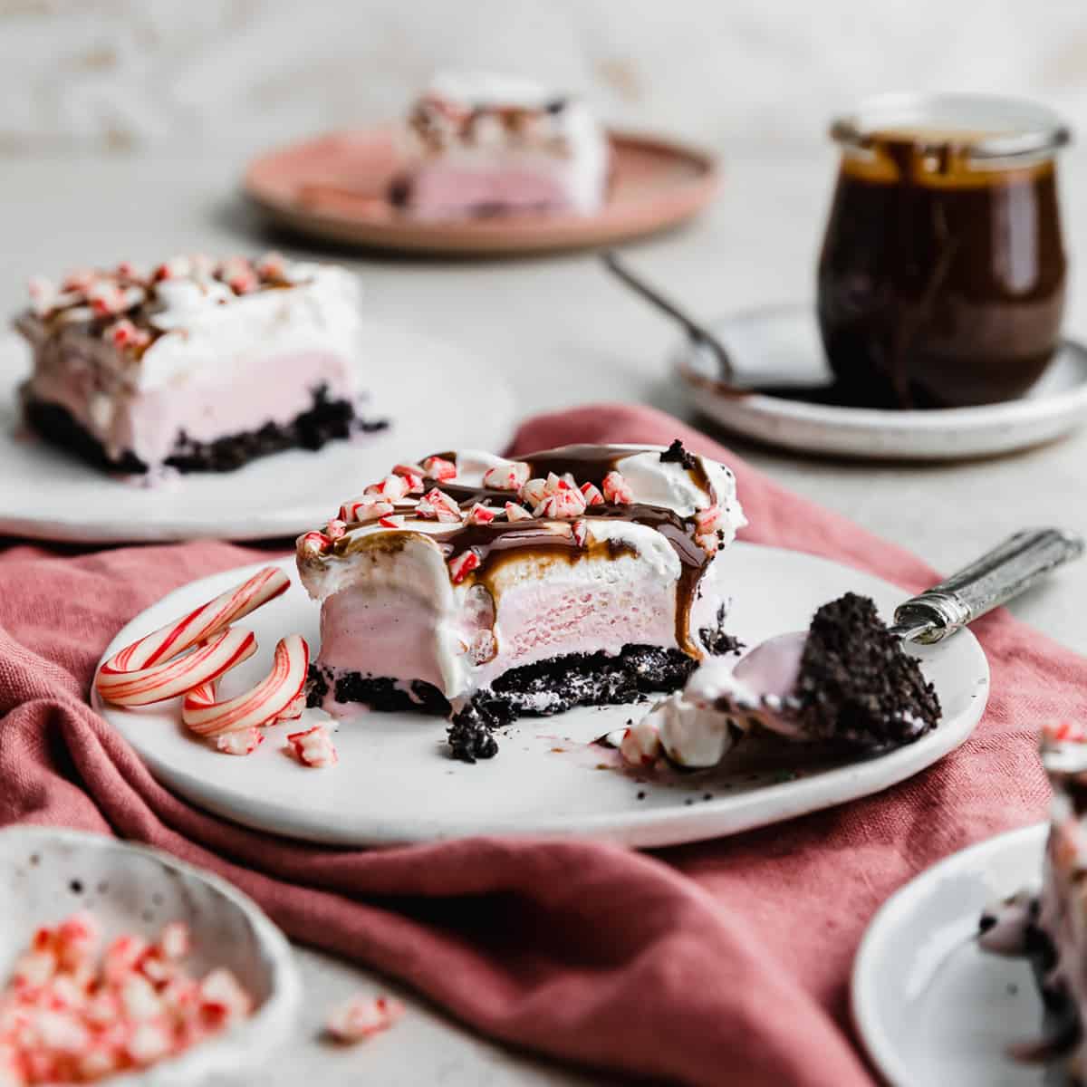 Chocolate Peppermint Ice Cream Cake