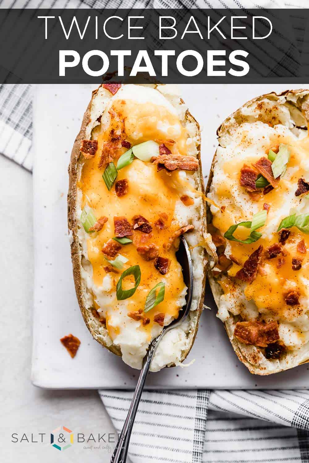 Twice Baked Potatoes with Cream Cheese — Salt & Baker