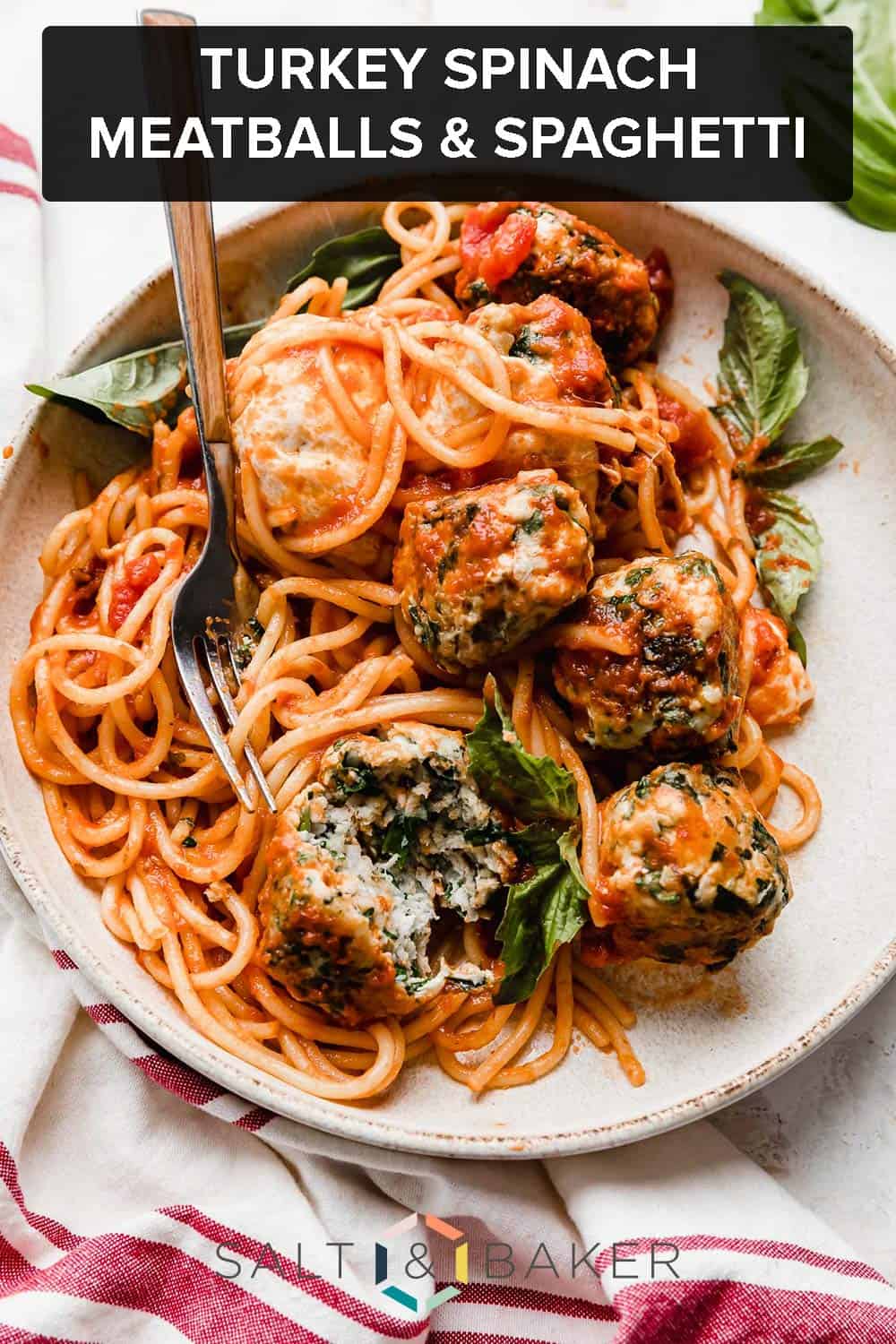 Turkey Spinach Meatballs Salt And Baker