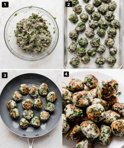 Turkey Spinach Meatballs - Salt & Baker