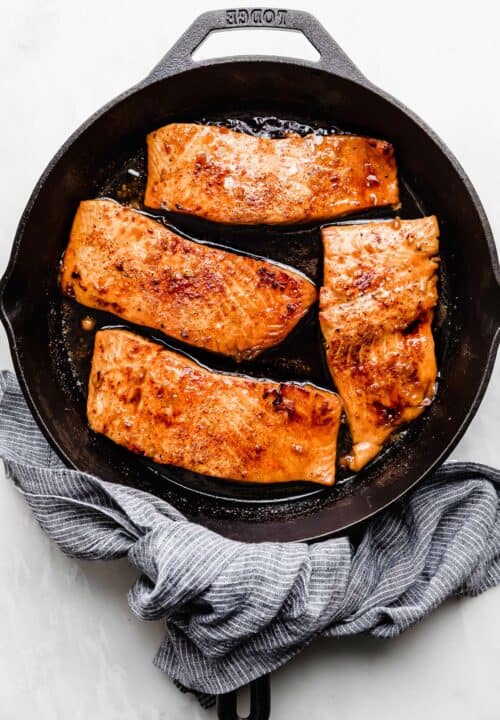 Honey Garlic Baked Salmon - Salt & Baker