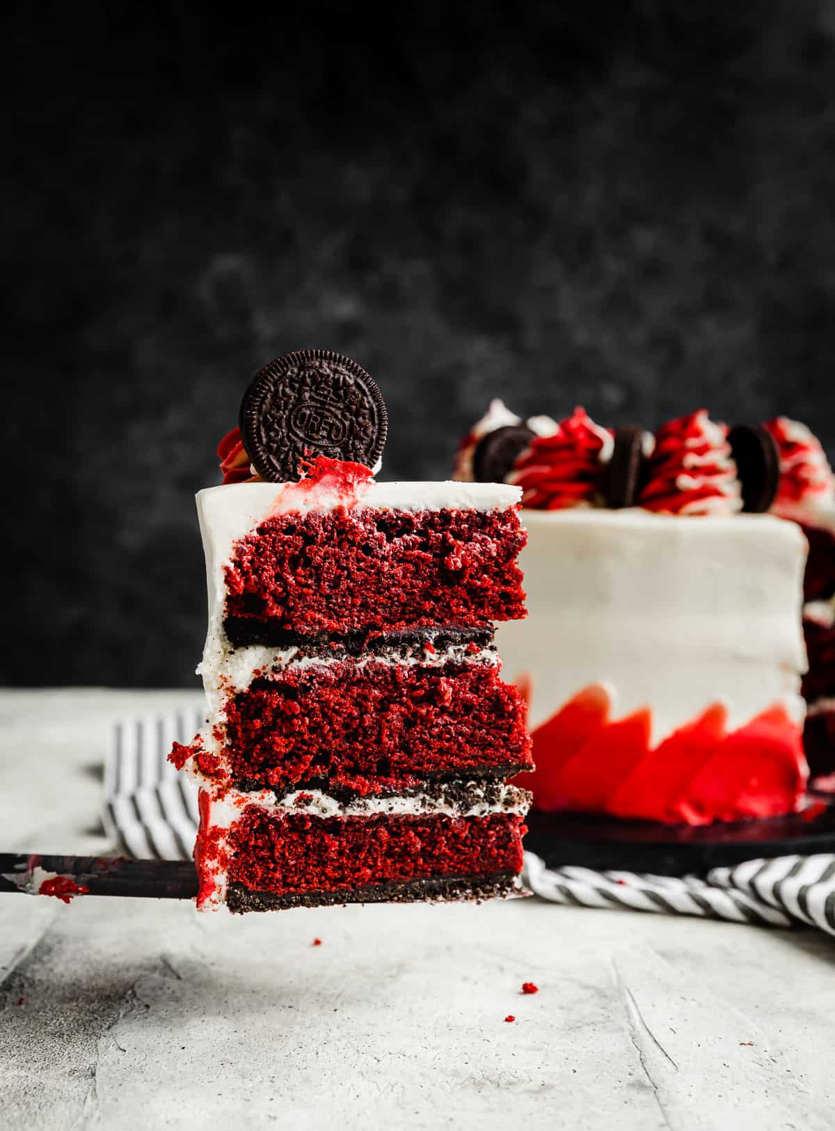 Oreo Red Velvet Cake Salt & Baker
