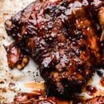 Charred Coca Cola Ribs made in the slow cooker.