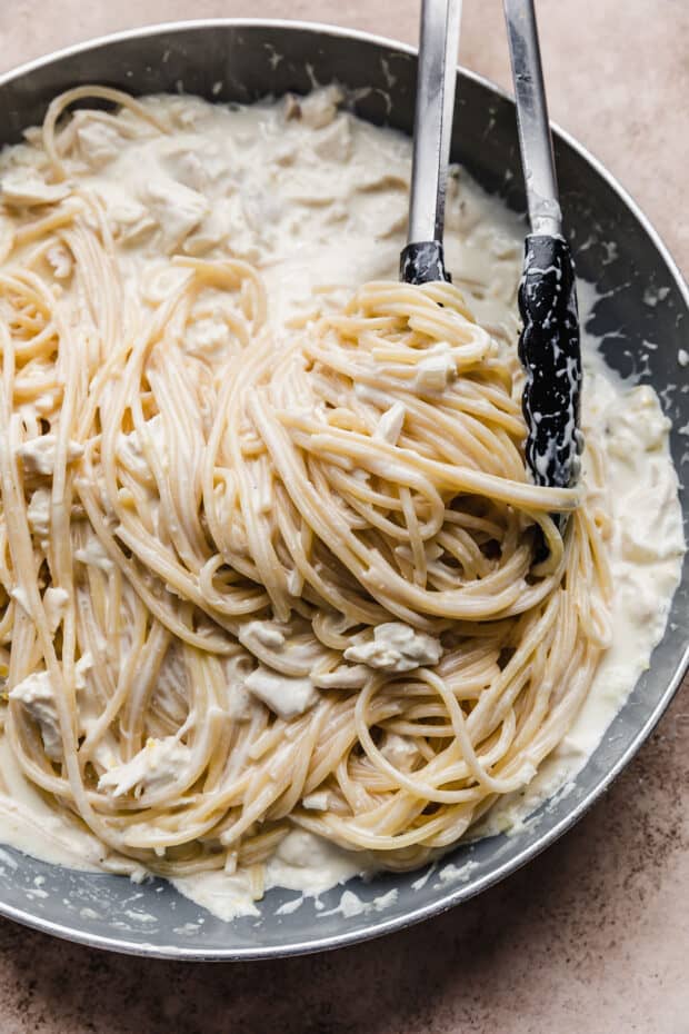 Creamy Lemon Chicken Pasta - Salt & Baker