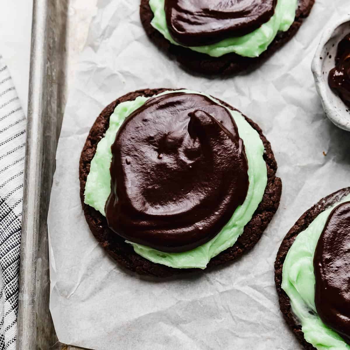 Mint Chocolate Cookies - Triple the Chocolate • Pint Sized Baker
