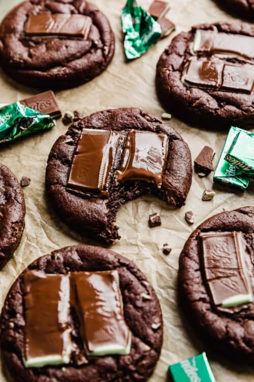 Chocolate Andes Mint Cookies - Salt & Baker