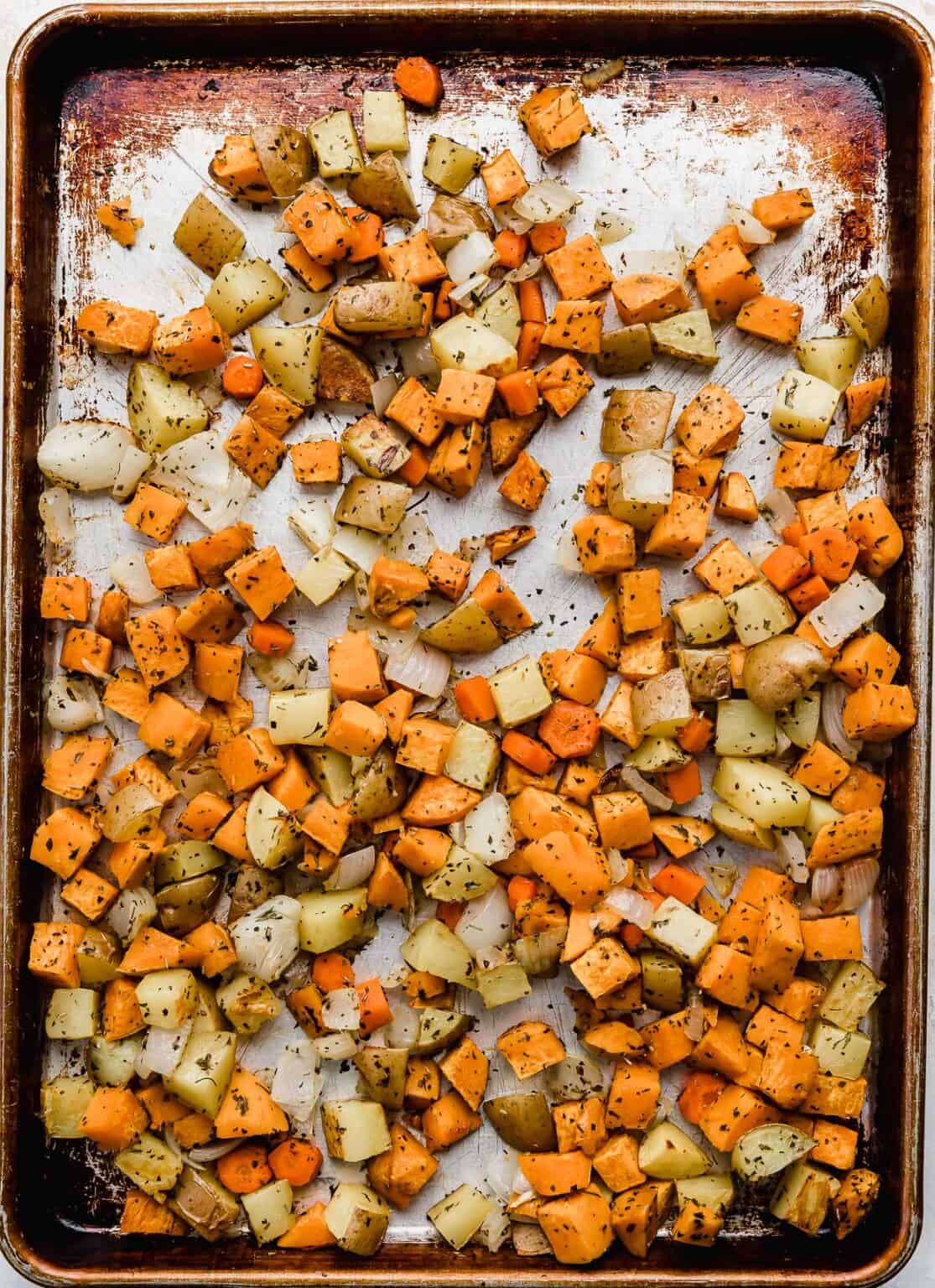 Sheet Pan Roasted Root Vegetables - Salt & Baker