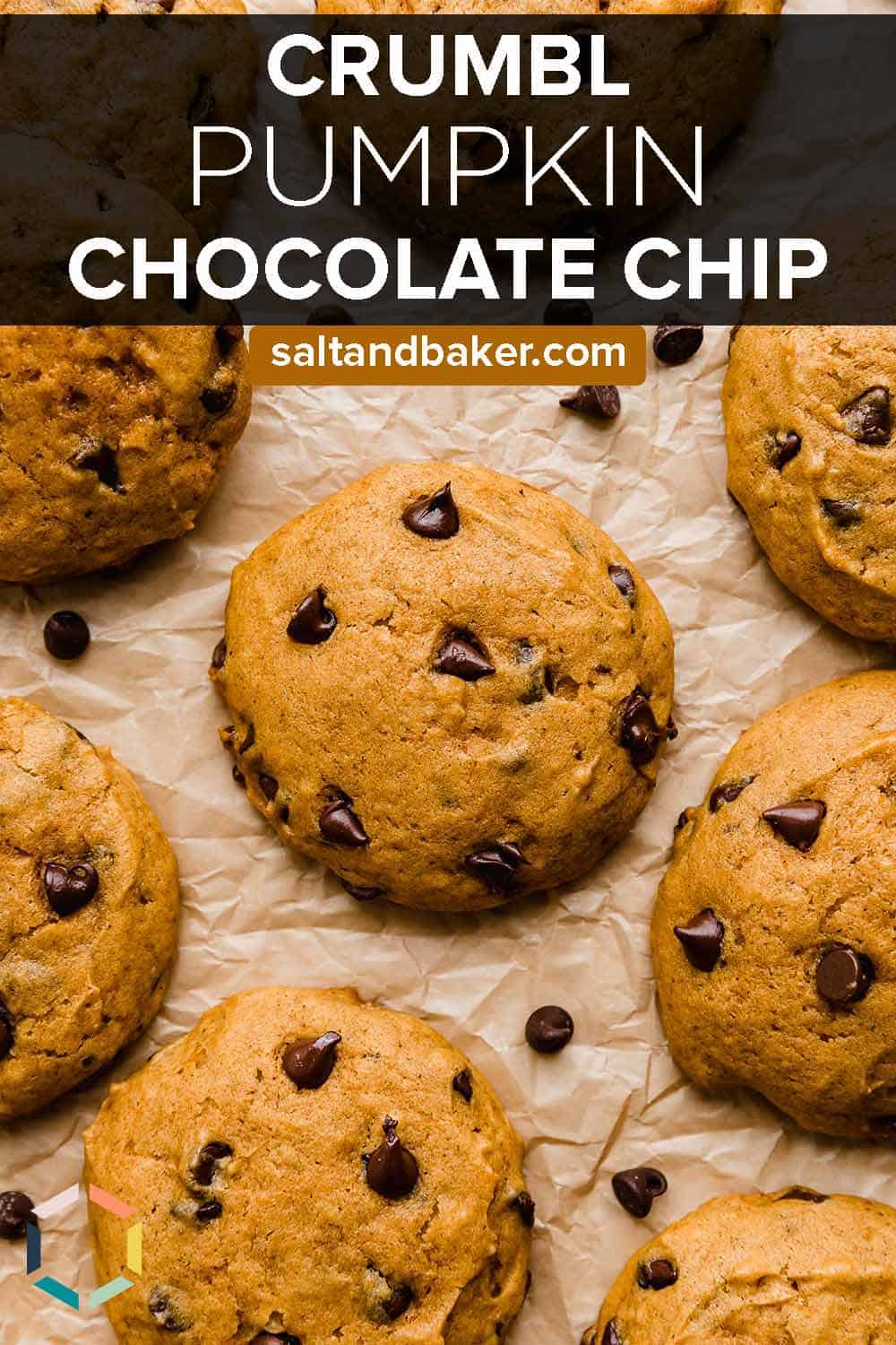 Crumbl Pumpkin Chocolate Chip Cookies - Salt & Baker