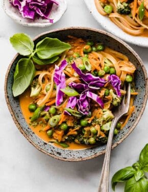 Coconut Curry Noodles with Vegetables