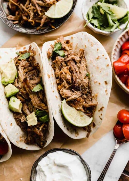 Pork Carnitas (Slow Cooker Mexican Pulled Pork) - Salt & Baker