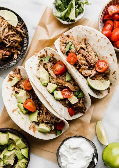 Pork Carnitas (Slow Cooker Mexican Pulled Pork) - Salt & Baker