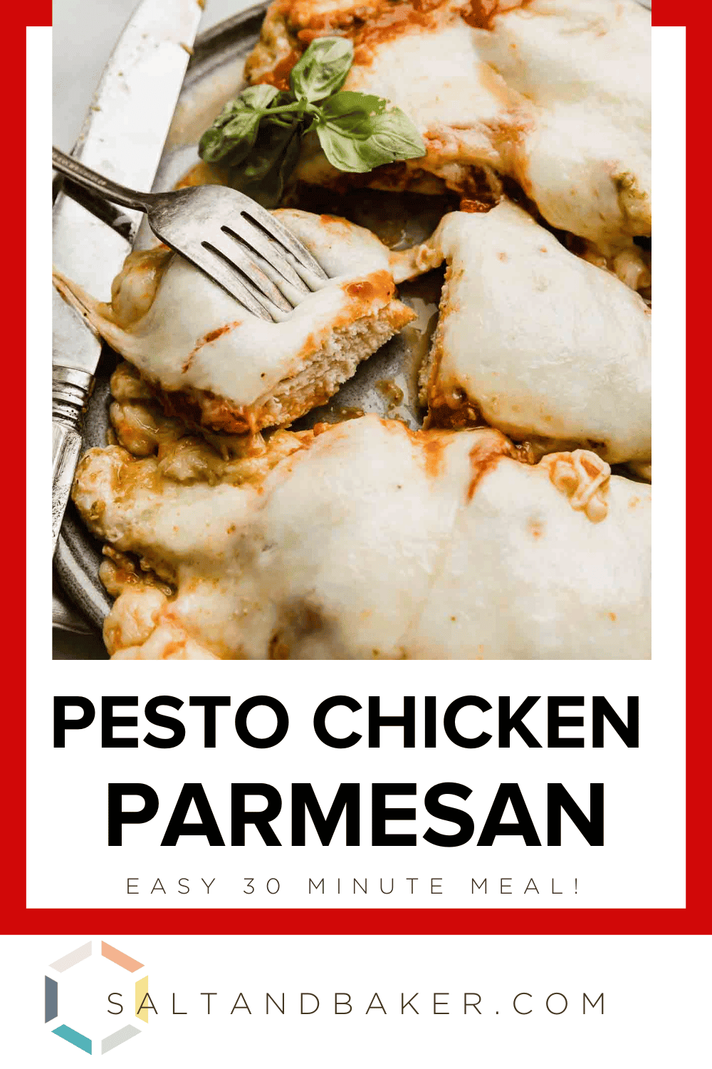 Pesto Chicken Parmesan - Salt & Baker